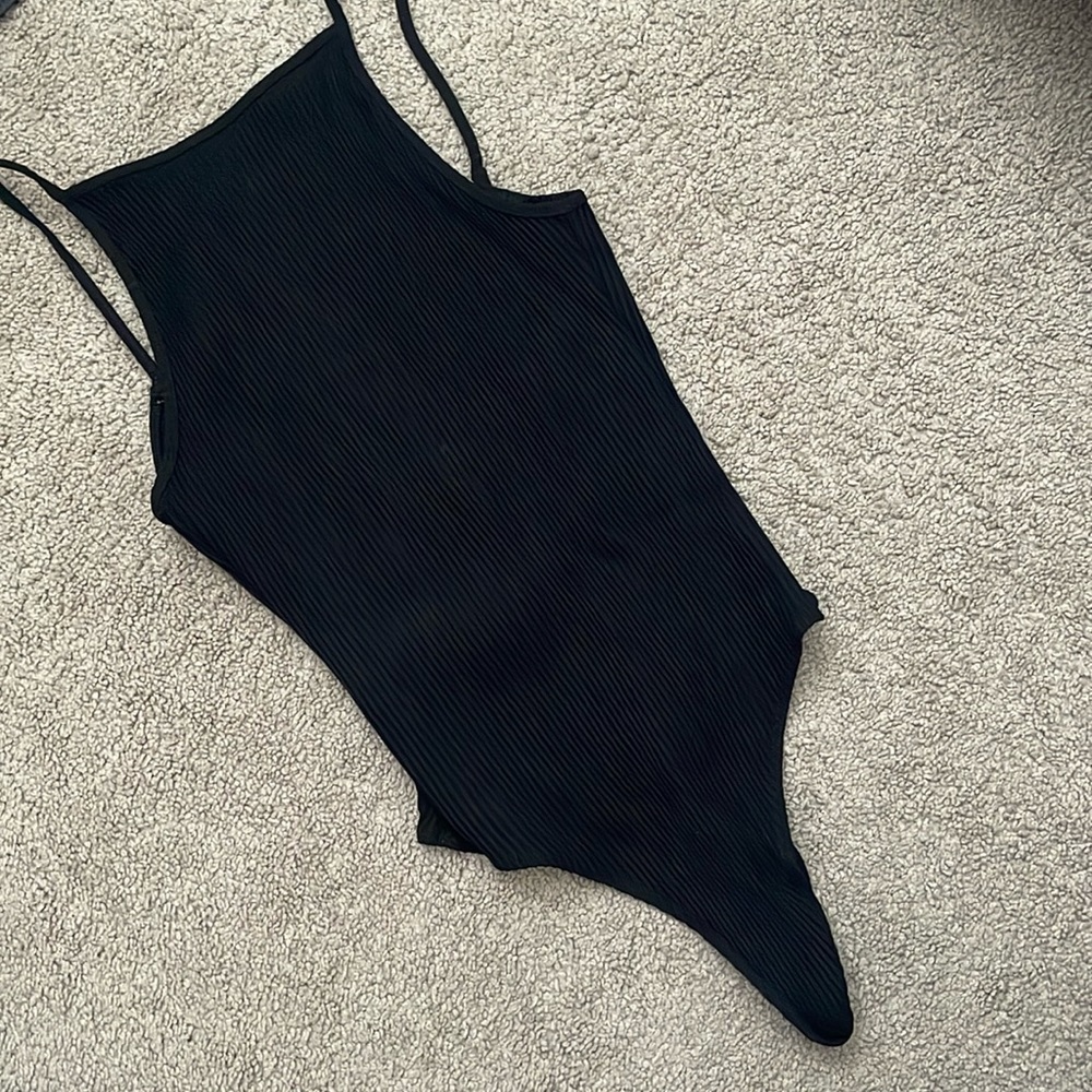 Wilfred ribbed low back body suit